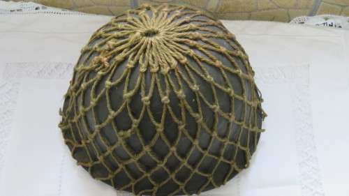 Vintage South African Defence Force `Staaldak` Helmet With Webbing and Inner Doiby
