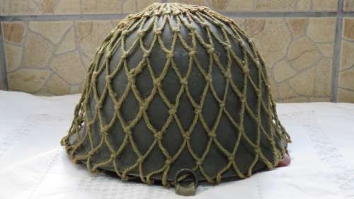 Vintage South African Defence Force `Staaldak` Helmet With Webbing and Inner Doiby