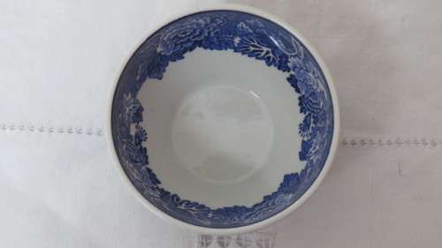 Lovely Vintage Enoch Wood`s `English Scenery` Woods Ware Semi-Porcelain Sugar Bowl H: 6 cm