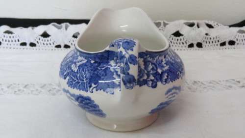 Lovely Vintage Enoch Wood`s `English Scenery` Woods Ware Semi-Porcelain Creamer H: 8,5 cm