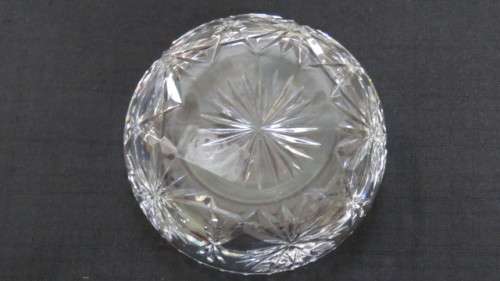 Pretty Vintage Edinburgh Scotland Small Cut Crystal Glass Trinket Bowl D: 9,7 cm H: 3 cm