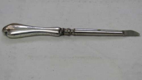 Stunning Antique Hallmarked Birmingham 1918-1919 Silver Nail Cleaner L: 10,5 cm 11.3 g