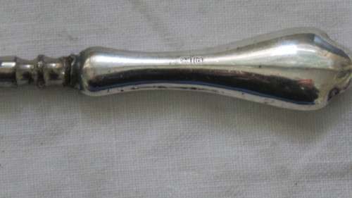 Stunning Antique Hallmarked Birmingham 1918-1919 Silver Nail Cleaner L: 10,5 cm 11.3 g