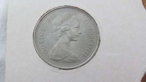 Two Britains 1968/1971 First Decimal Coins By Royal Mint Five Coins Sets in Original Blue Covers