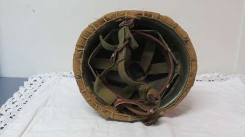 South African Defence Force M63 `Staaldak` Helmet With Webbing