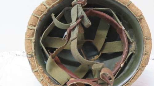 South African Defence Force M63 `Staaldak` Helmet With Webbing