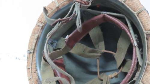 South African Defence Force M63 `Staaldak` Helmet With Webbing