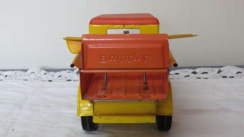 Stunning Vintage Rare Buddy L `Surf n Dump` Hot Rod Pressed Steel Surf Truck L: 27, 5 cm