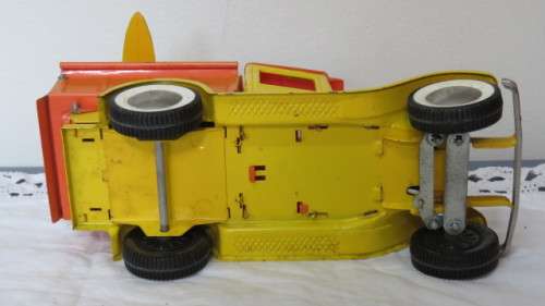 Stunning Vintage Rare Buddy L `Surf n Dump` Hot Rod Pressed Steel Surf Truck L: 27, 5 cm