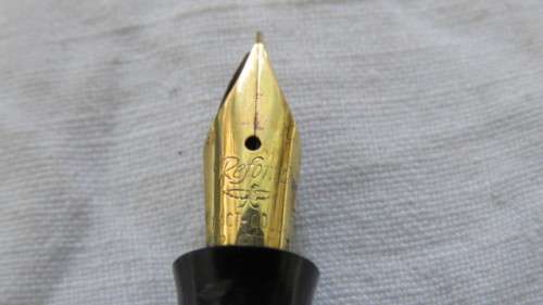Stunning Vintage Reform Blue Barrel Fountain Pen 14Ct. Gold Plated Nib. L: 13,5cm (Relisted Item)