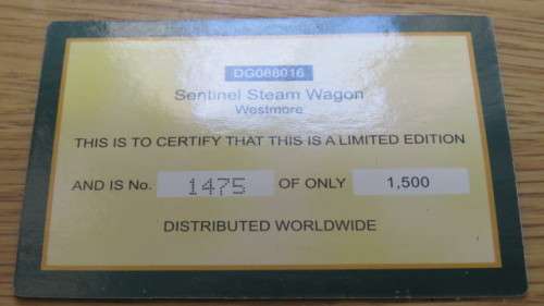 Boxed Vintage Corgi Limited Edition Days Gone Sentinel Steam Wagon Westmore DG088016 L: 9cm