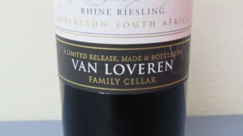 Sealed 375ml 2008 Christina van Loveren Noble Late Harvest Rhine Riesling Limited Release No 7460