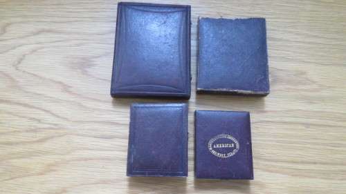 Lot of Three Victorian Ambrotypes and One Daguerreotype in Full Split Cases. Details in Description