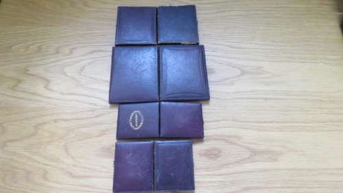 Lot of Three Victorian Ambrotypes and One Daguerreotype in Full Split Cases. Details in Description