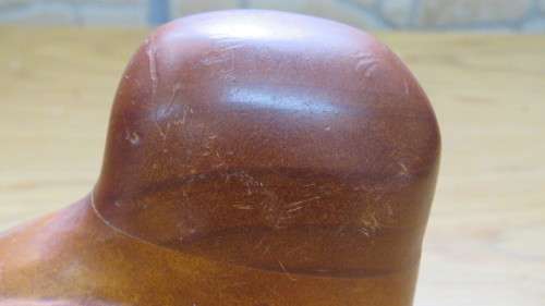 Lovely Vintage Birds of Africa Knysna Wooden Hand Carved Owl Side View L: 12,5 cm