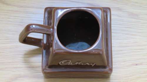 Wonderful Vintage Carlton Ware Cadbury`s Chocolate Chunk Mug 1970-1980`s H: 8cm