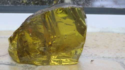Beautiful Lemurian Amber Andara Free Form Crystal 5,5 x 4,4 x 3 cm