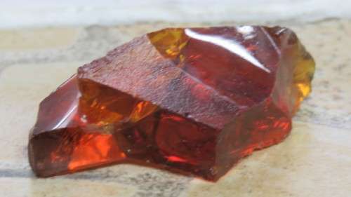 Stunning Golden Sun Amber Andara Monatomic Free Form Crystal 6,6 x 5 x 1,7 cm