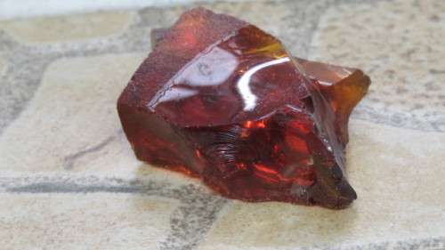Stunning Golden Sun Amber Andara Monatomic Free Form Crystal 6,6 x 5 x 1,7 cm