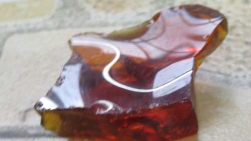 Stunning Golden Sun Amber Andara Monatomic Free Form Crystal 6,6 x 5 x 1,7 cm