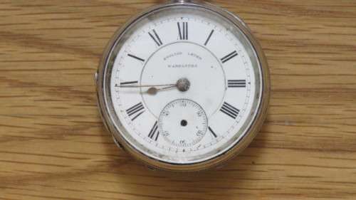 Silver Hallmarked 1883 London Robert John Pike English Lever Pocket Watch No Winding Key 116 g