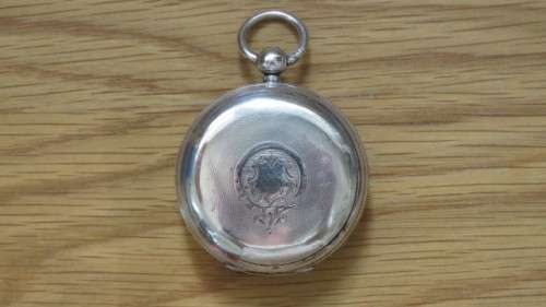 Silver Hallmarked 1883 London Robert John Pike English Lever Pocket Watch No Winding Key 116 g