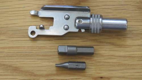 Awesome Vintage Leatherman Tool Adapter and Bit Kit With Leather Pouches