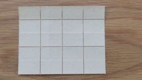 Block of Twenty Unused English/Afrkaans 1936 Union of South Africa 1 1/2d Stamps.