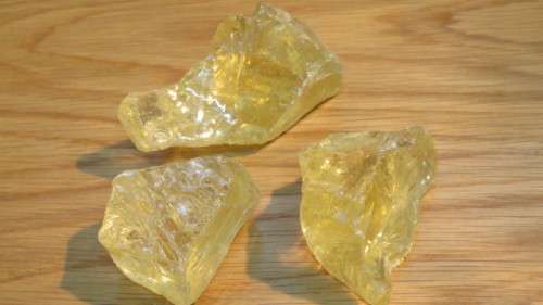 Three Stunning Golden Apatite Natural Stone Crystals. Details in Description.