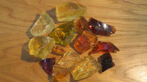 Lot of 14 Andara Monatomic Free Form Crystals/Golden Apatite Natural Stone Crystals. See Description