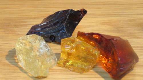 Lot of 14 Andara Monatomic Free Form Crystals/Golden Apatite Natural Stone Crystals. See Description