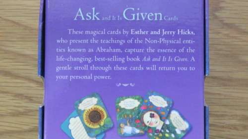 Boxed 60-Card Deck `Ask and It Is Given` Cards By Esther and Jerry Hicks (The Teachings of Abraham)