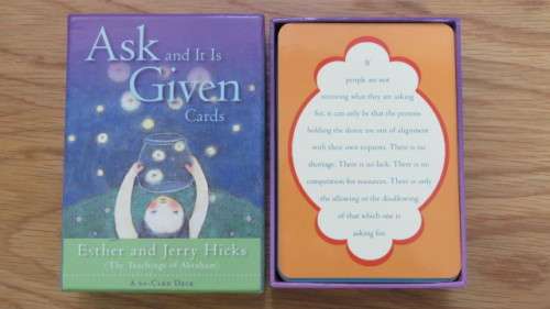 Boxed 60-Card Deck `Ask and It Is Given` Cards By Esther and Jerry Hicks (The Teachings of Abraham)