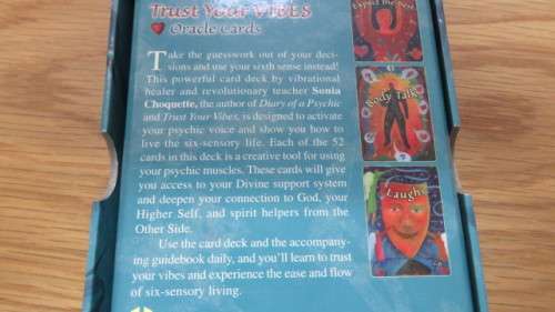 Boxed 52-Card Deck With Guidebook `Trust Your Vibes` Oracle Cards by Sonia Choquette