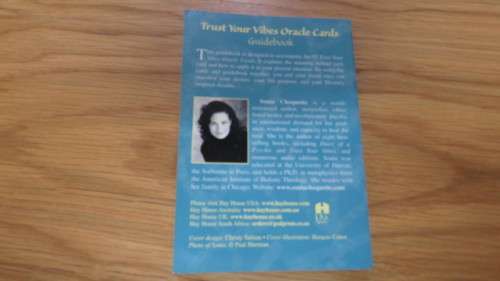 Boxed 52-Card Deck With Guidebook `Trust Your Vibes` Oracle Cards by Sonia Choquette