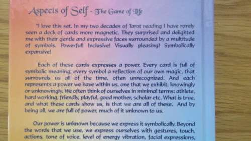 Boxed 78-Card Deck and Book `Aspects of Self - The Game of Life` Cards by Susan Emily Pitt.