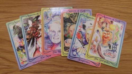 Boxed 78-Card Deck and Book `Aspects of Self - The Game of Life` Cards by Susan Emily Pitt.