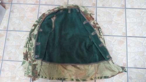 South African Police Tin Koevoet Bush Jacket With Removable Wool Liner. Size Medium.