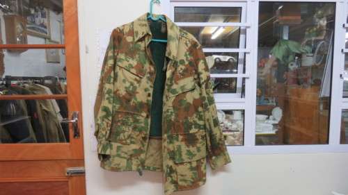 South African Police Tin Koevoet Bush Jacket With Removable Wool Liner. Size Medium.