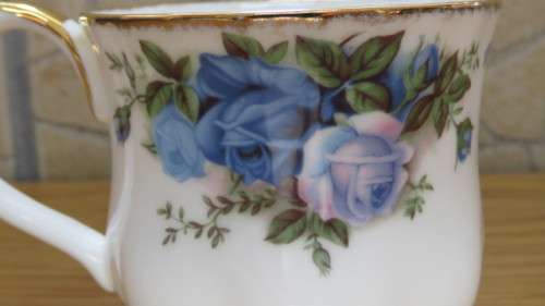 Wonderful Vintage Royal Albert Bone China `Moonlight Rose` Montrose Cup H: 8,5 cm