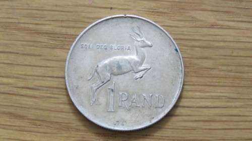 Republic of South Africa Silver 1966 One Rand Coin 15g