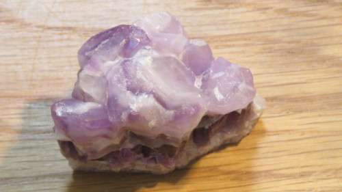 Light Purple Ladder-Like Flourite With Quartz, Calcite, Mixed Mineral Raw Crystal 5 x 6 x 4,5 cm