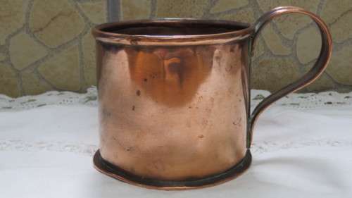 Fantastic Vintage Large Copper Mug / Pitcher 11 x 10 cm