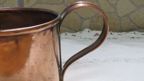 Fantastic Vintage Large Copper Mug / Pitcher 11 x 10 cm