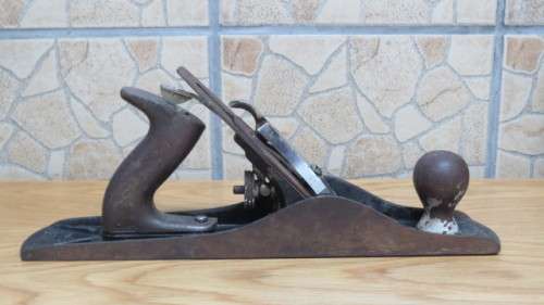 Wonderful Vintage Anant No. A5 Cast Iron/ Stainless Steel Hand Jack Plane Made in India L: 35 cm
