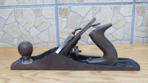 Wonderful Vintage Anant No. A5 Cast Iron/ Stainless Steel Hand Jack Plane Made in India L: 35 cm