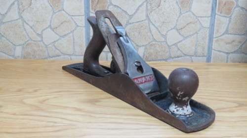 Wonderful Vintage Anant No. A5 Cast Iron/ Stainless Steel Hand Jack Plane Made in India L: 35 cm