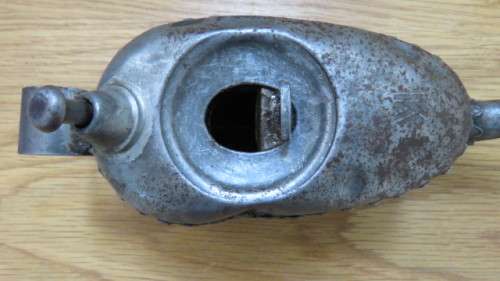 Superb Vintage Metal 1/2 Pint Kayes of Leeds `Pie Crust` Long Nosed Oil Can Cir. 1920s L: 28,5 cm