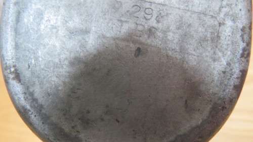 Superb Vintage Metal 1/2 Pint Kayes of Leeds `Pie Crust` Long Nosed Oil Can Cir. 1920s L: 28,5 cm