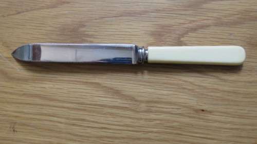 Vintage Echo George Hives and Son Sheffield Set of Six Grapefruit Spoons and Knife in Box